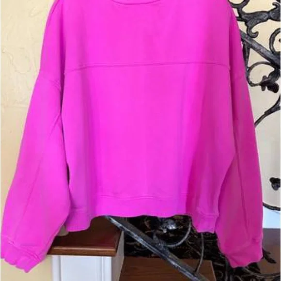 Hot Pink VintageSoft Sweatshirt from GAP. - Picture 10 of 13
